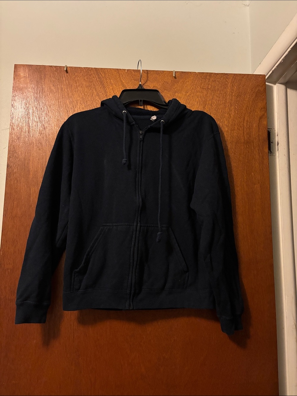 Women’s Navy Zip-Up Hoodie Sweater